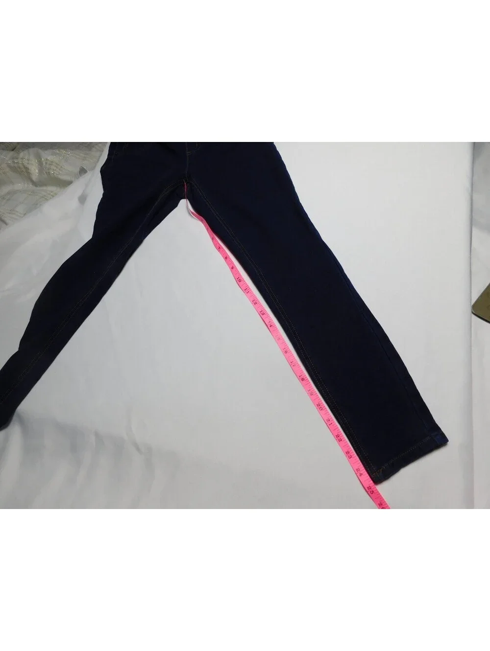 Justice Girls Size 10 Plus Mid Rise Jeggings Blue Pull-On Stretch Leggings